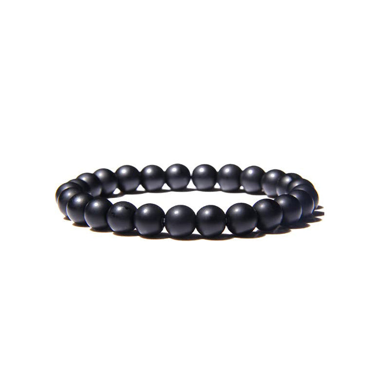 Men's And Women's Outdoor Yoga Stretch Bracelet 8mm Tigereye Iron Ore