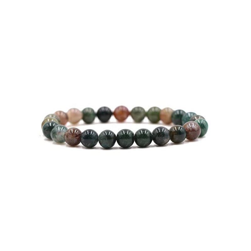 Men's And Women's Outdoor Yoga Stretch Bracelet 8mm Tigereye Iron Ore